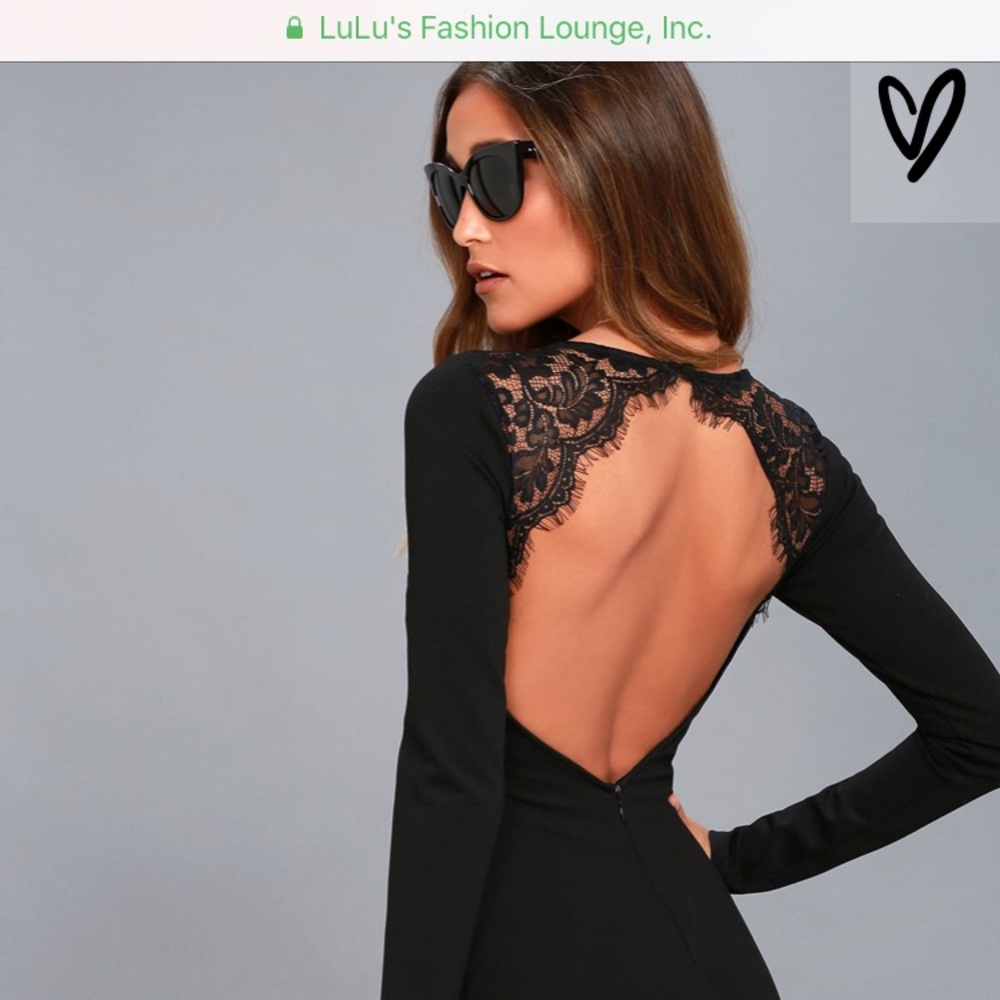 The black body con dress black cut outs.